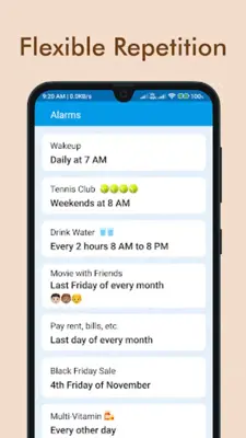 Galarm - Alarms and Reminders android App screenshot 4