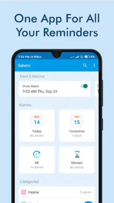 Galarm - Alarms and Reminders android App screenshot 7